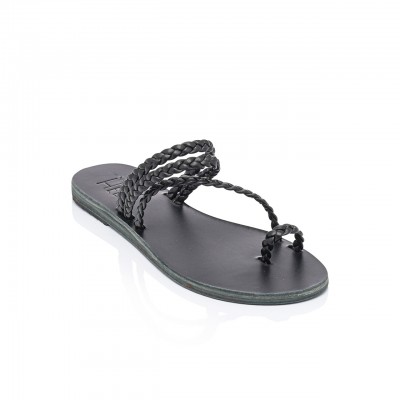Persephone Black Sandals