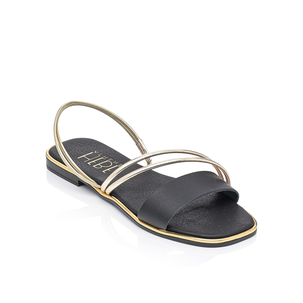 Caliope Black Silver Sandals