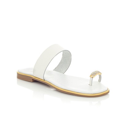 Dimitra White Sandals