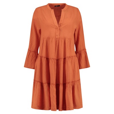 Ella Orange Midi Dress
