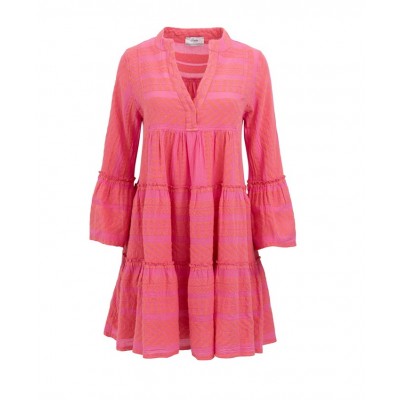 Ella Salmon Pink Midi Dress