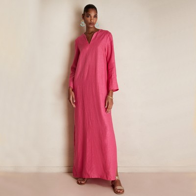 Mykonos Pink Caftan Dress