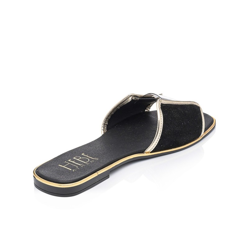 Muse Black Gold Sandals