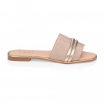 Melpomene Pink Bronze Sandals