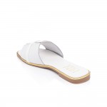 Melpomene White Sandals