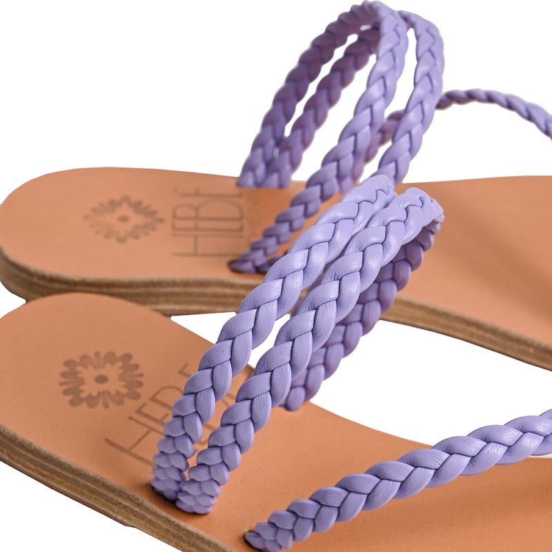 PERSEPHONE Lavender Eco Leather Sandals