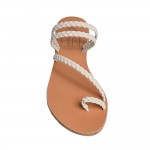 PERSEPHONE White Eco Leather Sandals