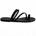 PERSEPHONE Black Eco Leather Sandals