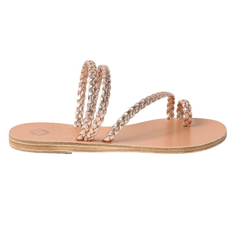 PERSEPHONE LEATHER SANDAL - Pink Gold