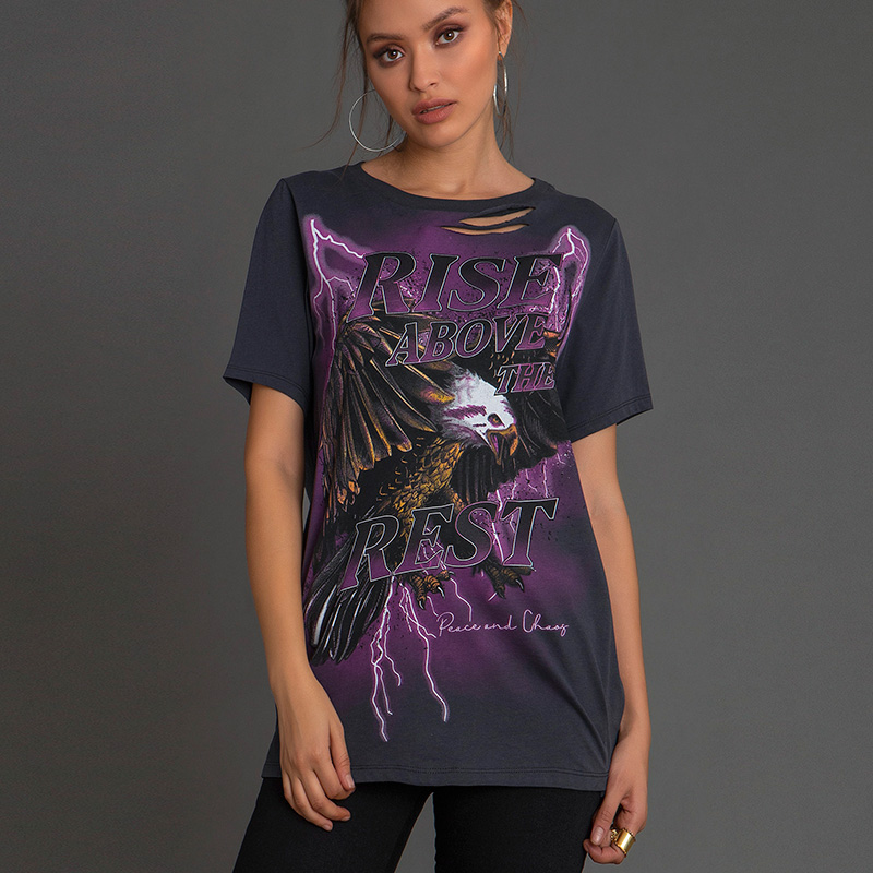 Rise Above Slashed T-Shirt