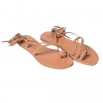 TINOS CORD LEATHER SANDAL - Natural