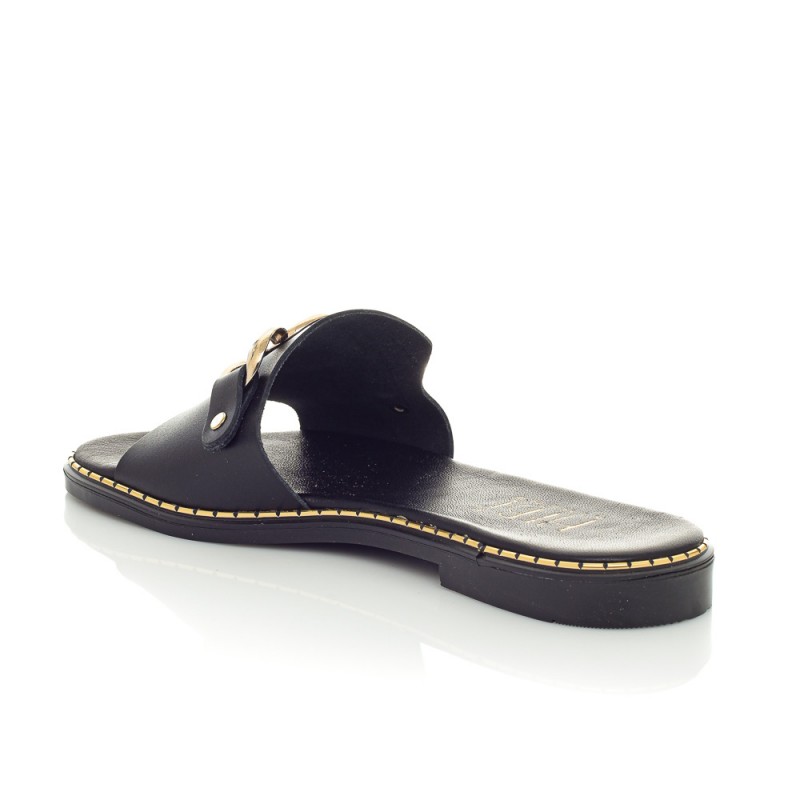 Athena Black Sandals