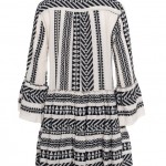 Black & Off White Knitted Dress