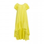 Milos Lime Asymmetric Dress