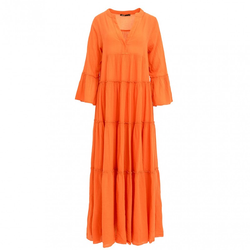 Christy Orange Maxi Dress