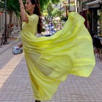 Melina Lime Long Dress