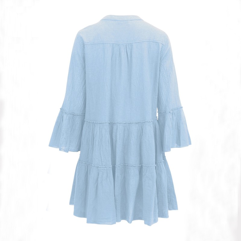 Dilos Light Blue Midi Dress