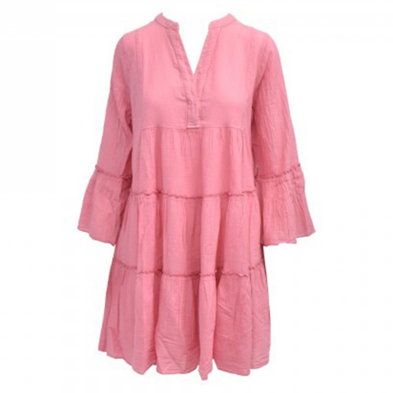 Dilos Pink Midi Dress