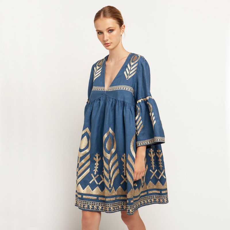 Ekavi Indigo Blue Dress