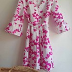 Jane White Pink Bougainvillea Dress