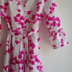 Jane White Pink Bougainvillea Dress